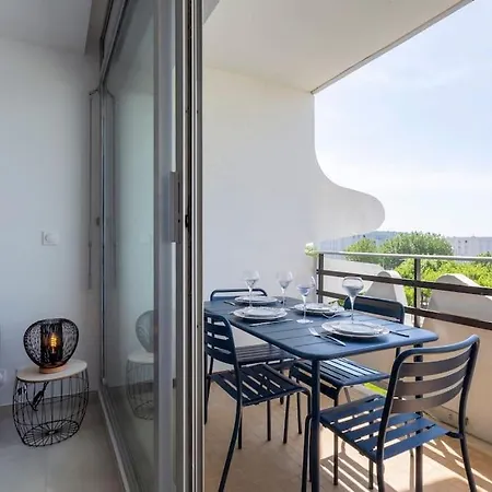 Chez Olivier - Magnifique Studio Avec Piscine, Vue Sur La Mer Et Parking La Grande-Motte Exterior photo